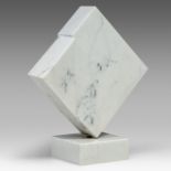 Hilde Van Summere (1932-2013), untitled Carrara marble sculpture, H 76 cm