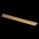 An 18ct gold bracelet, weight 52 g, total length 18 cm