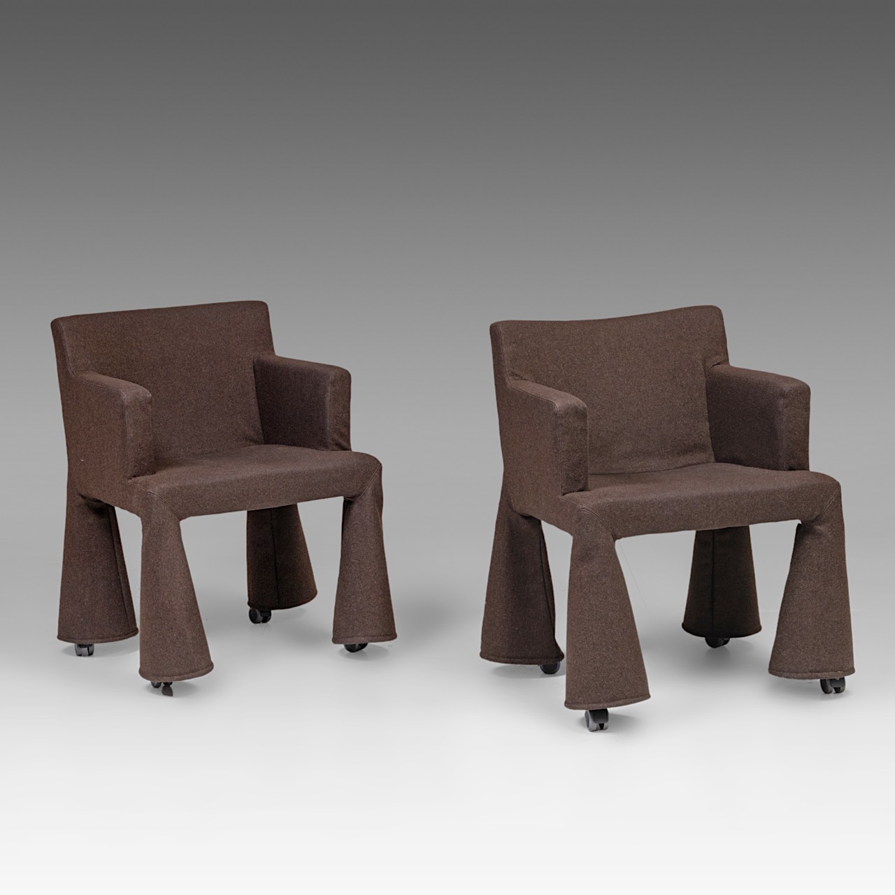 A pair of 'VIP' chairs by Marcel Wanders, the Netherlands, 2000, H 82 - W 60 cm