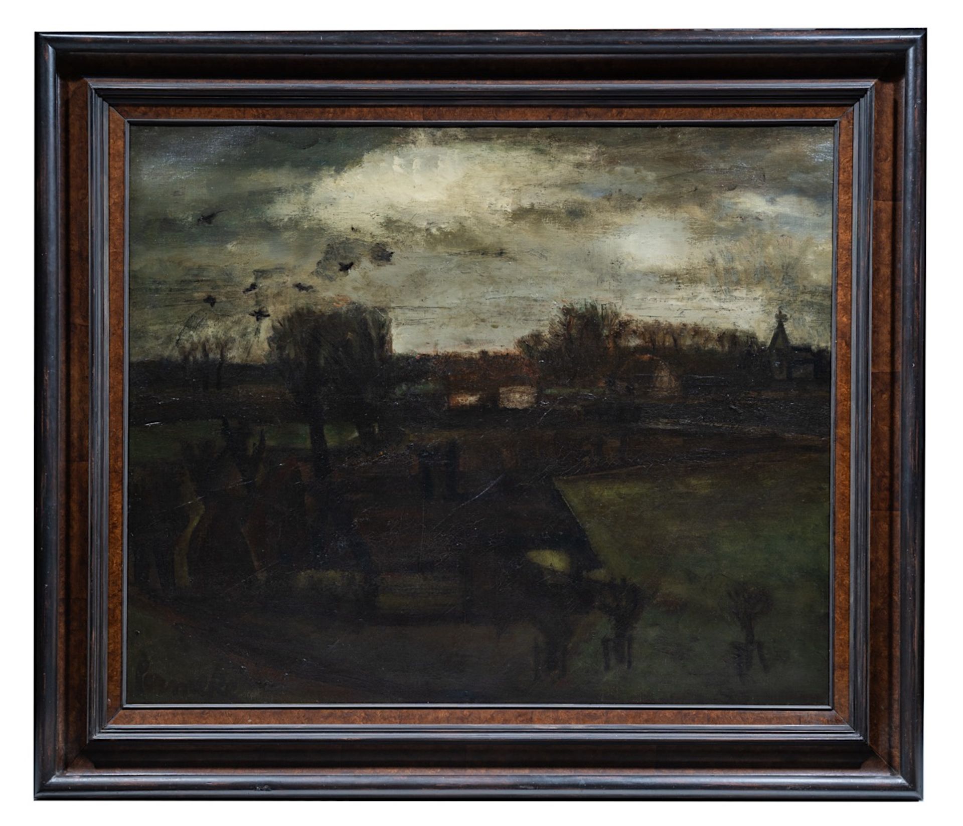 Constant Permeke (1886-1952), rural landscape in autumn, 1913, oil on canvas 110 x 135 cm. (43.3 x 5 - Bild 2 aus 7