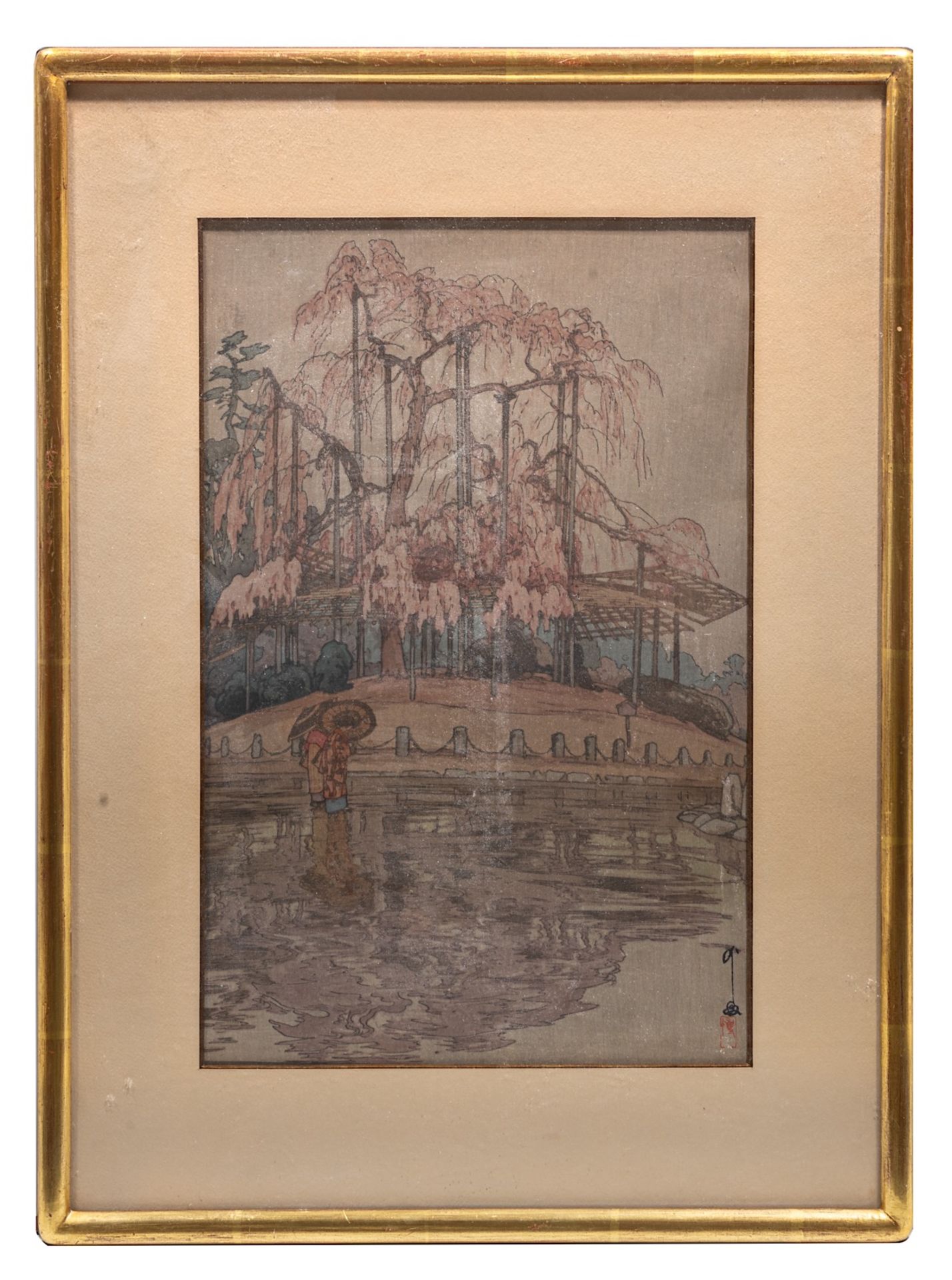 Two shin hanga prints by Hiroshi Yoshida (1876-1950), framed 52 x 38 / 43,5 x 53,5 cm - Bild 3 aus 14