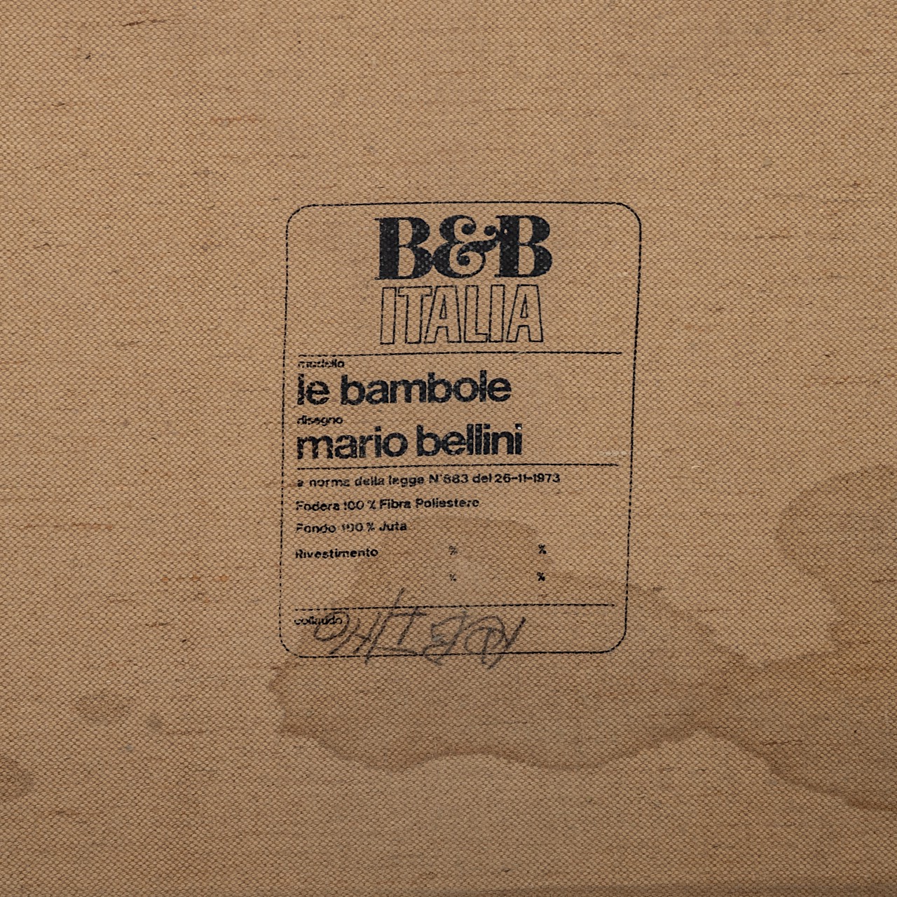 A Mario Bellini 'Le Bambole' sofa for B&B Italia, H 74 - W 165 - D 80 cm - Image 9 of 9