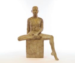 Very nice and big statue in Bronze Signed Nathalie LAMBERT (1964-)