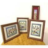 Lot of 4 miniature Persian Paintings