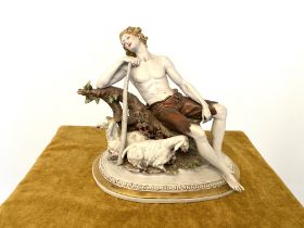 Statue in Biscuit Porcelain