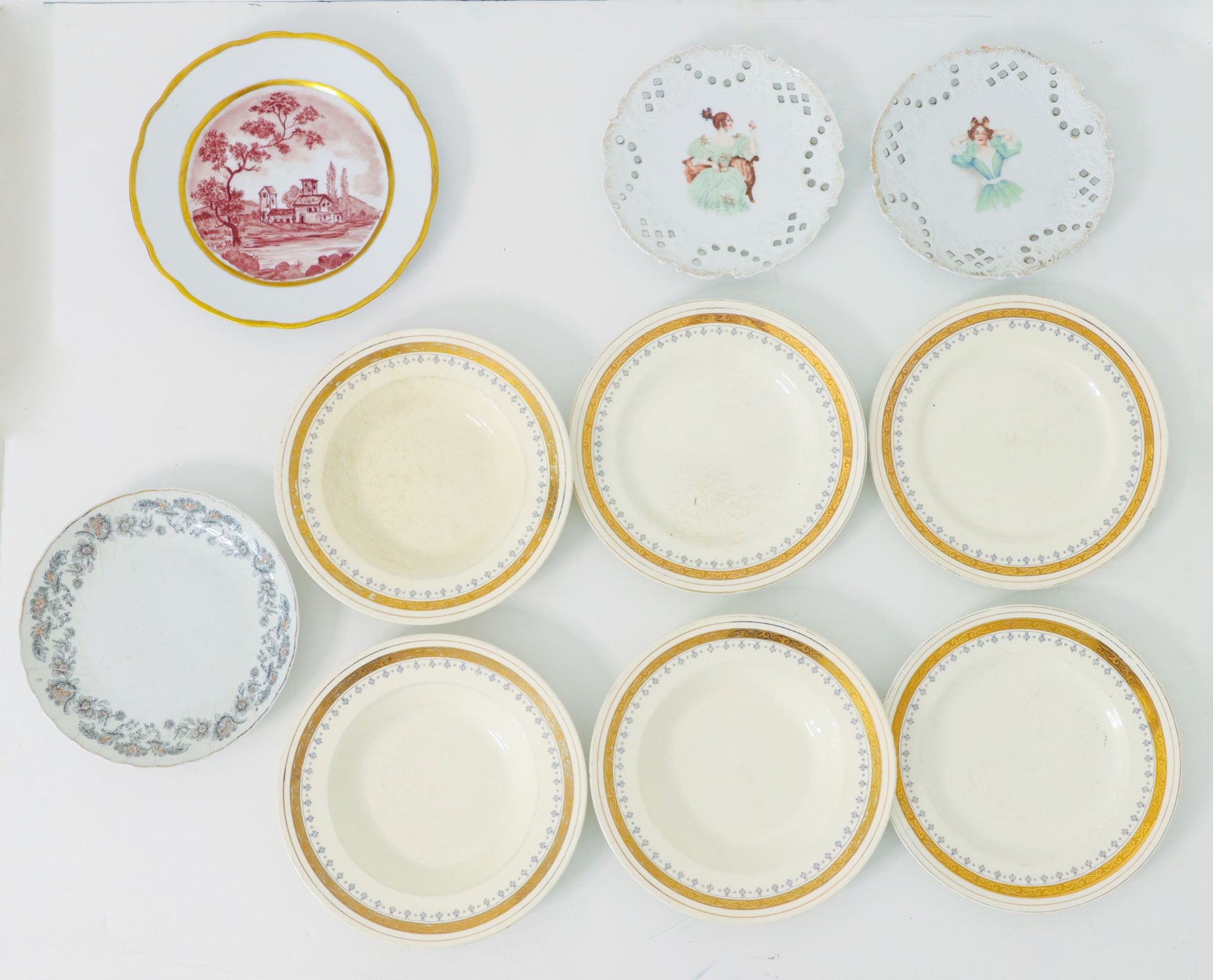 Lot of 10 plates - Brocante