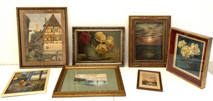 Lot of 7 different paintings
