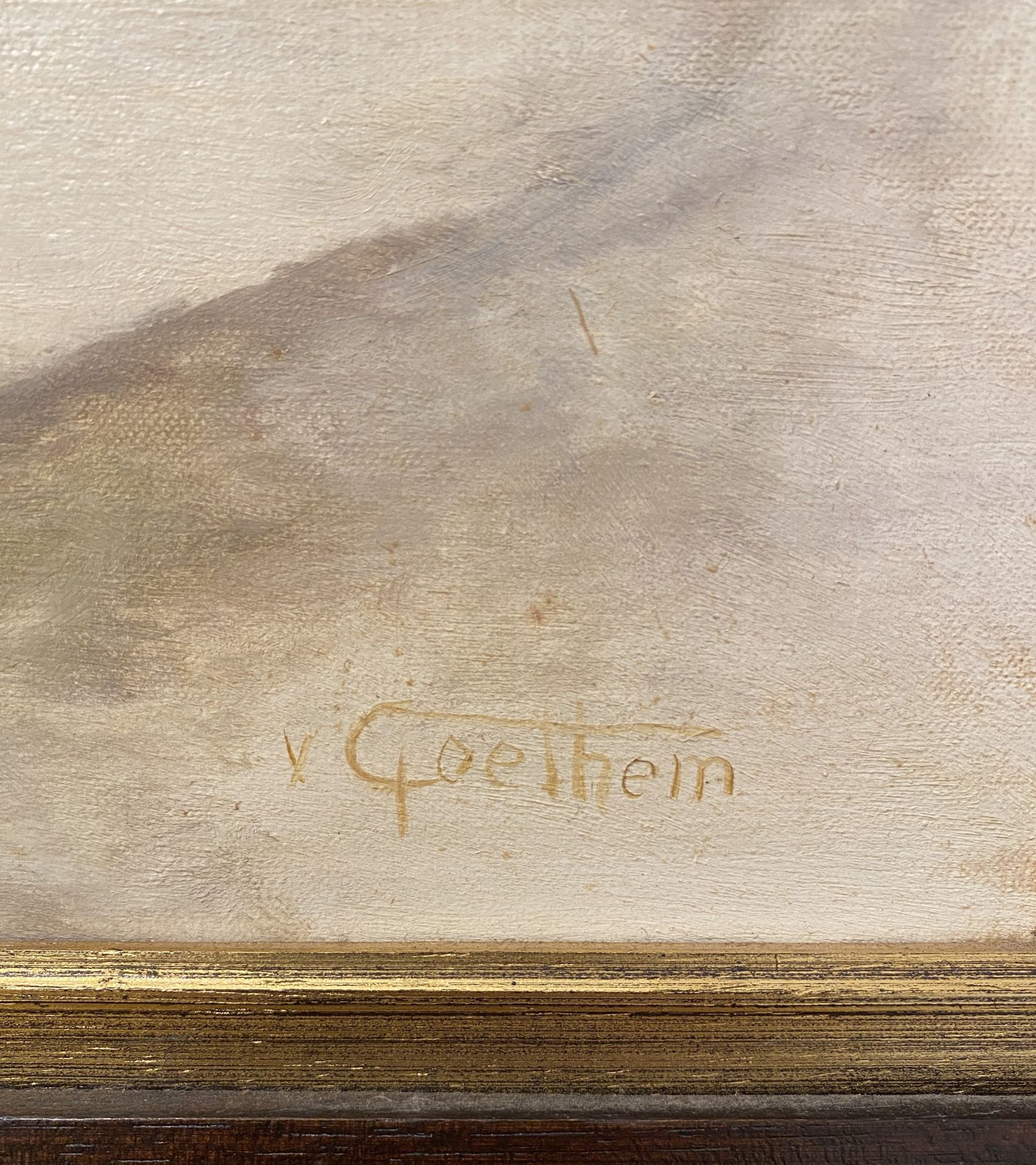 Oil on Canvas signed V.Goethem - Image 2 of 4