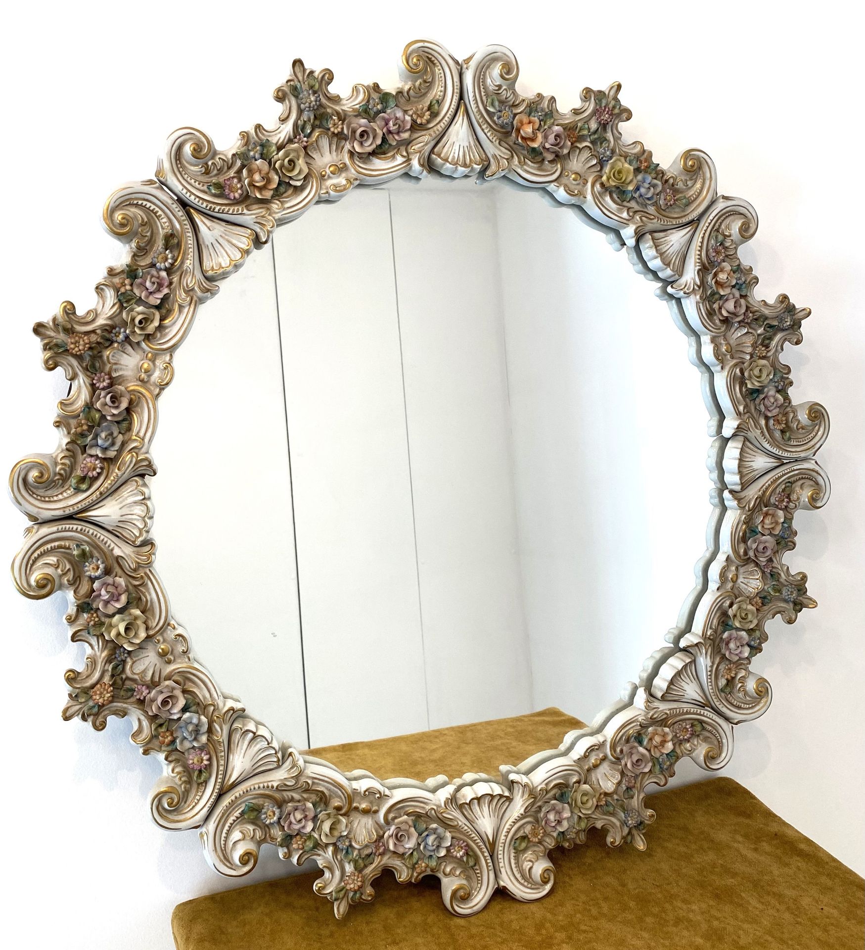 Very nice Mirror in Faience