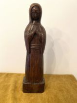 Antique wooden sculpture-Devotionalia