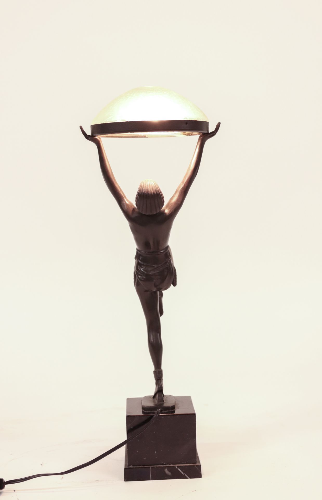 Bronze lamp Art Nouveau - Bild 4 aus 6