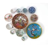 Lot of 11 different plates in Chinese Porcelain