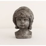 Vintage Tin sculpture of Child
