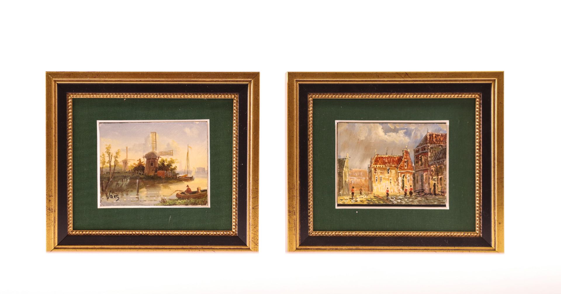 Pair of Miniature Paintings signed W.Sita