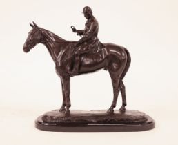 Bronze statue of a Jockey and Horse