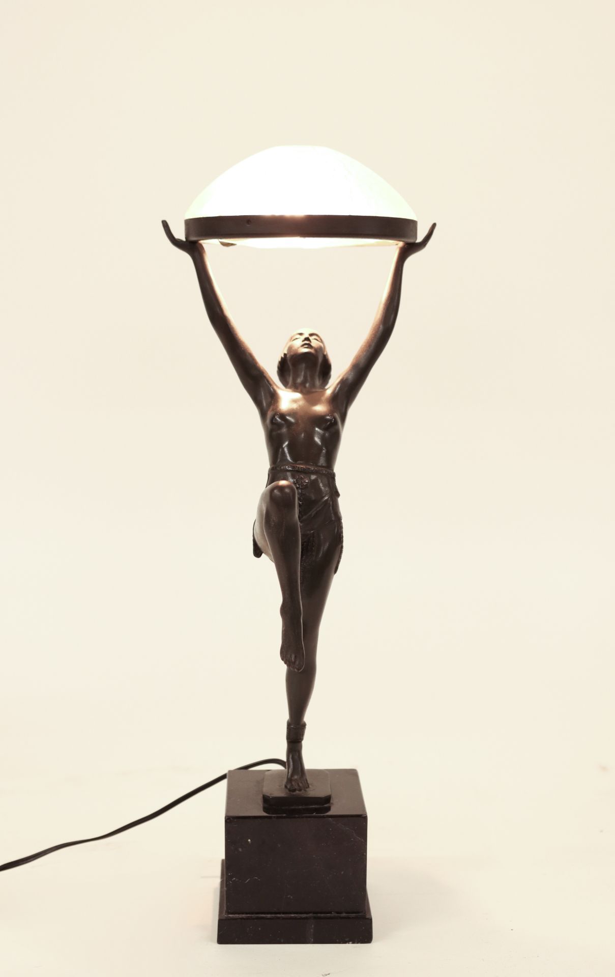 Bronze lamp Art Nouveau - Bild 2 aus 6