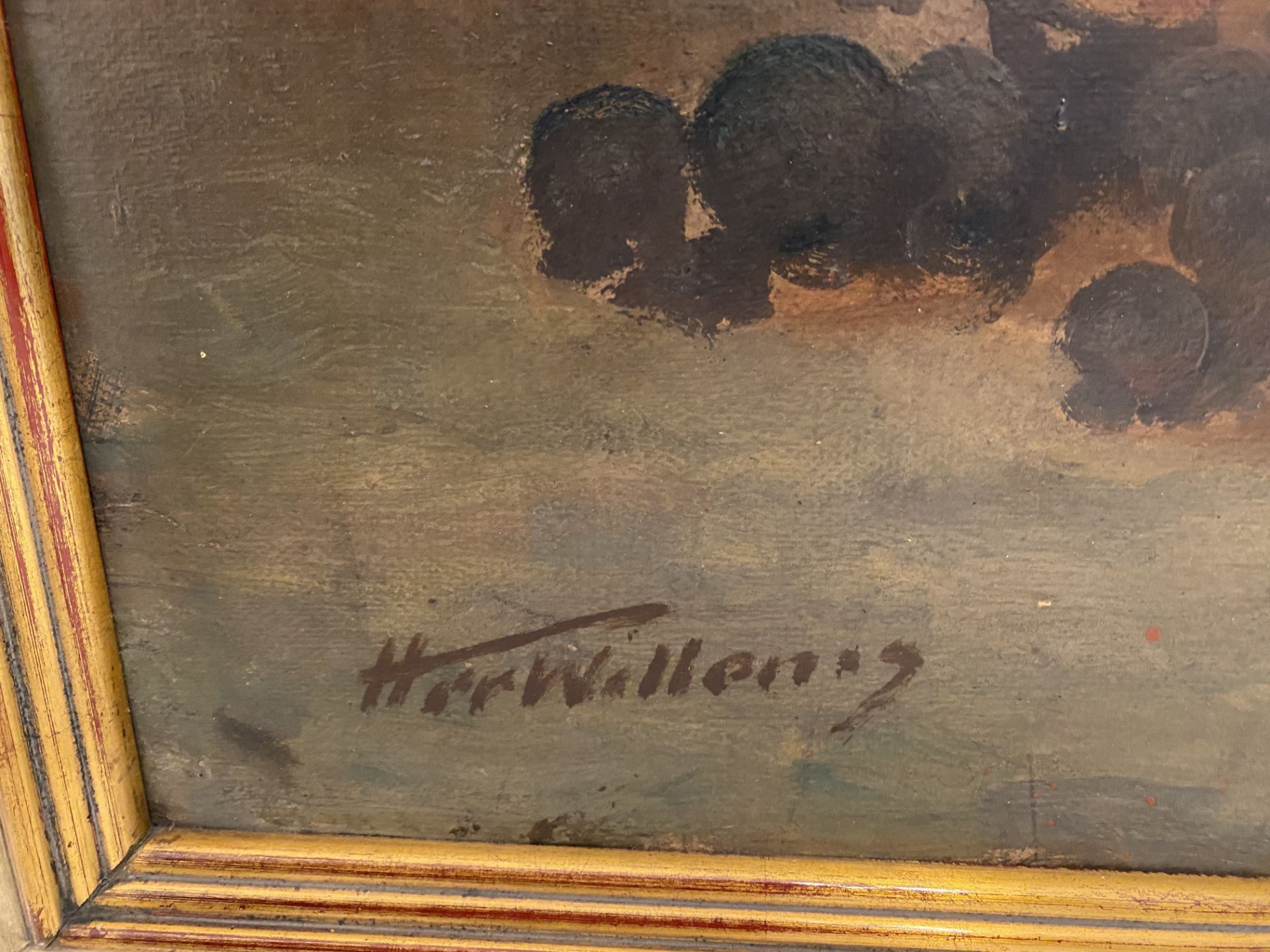 Oil on Panel Still Life Signed H,Willems - Image 2 of 3