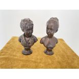 Pair of statues in Bronze