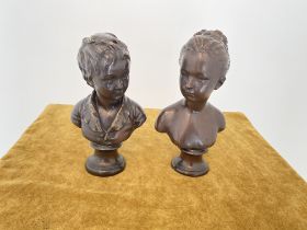 Pair of statues in Bronze