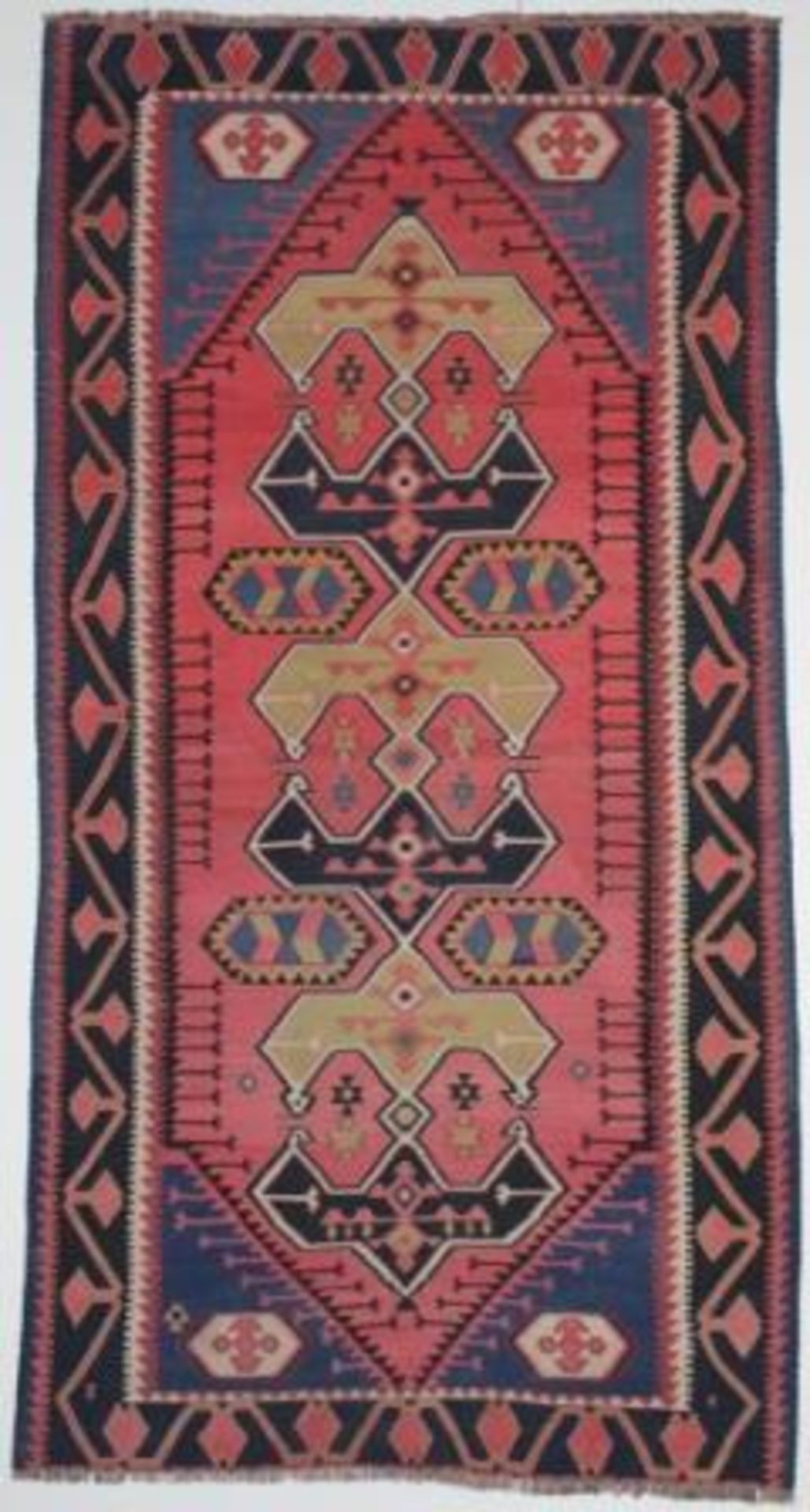 KILIM KAZAK Russia 19th century - 322 x 170 cm - Bild 2 aus 5