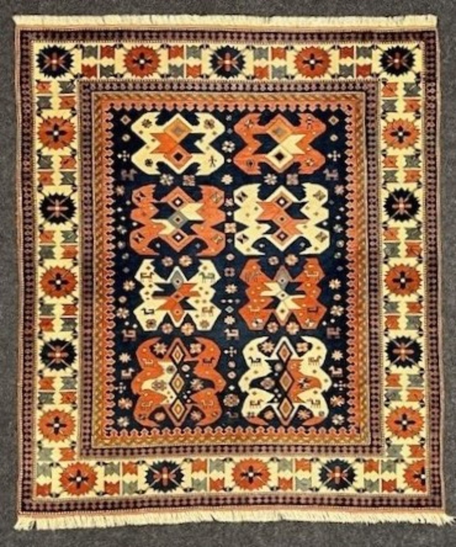 SAMARKAND Afghanistan - 146 x 132 cm - Bild 3 aus 6