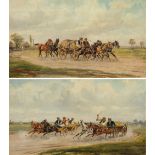 Alfred Steinacker: mixed lot (2 works.): Hungarian farm wagons