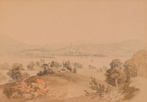 Attributed to Ludwig Willroider : View on Klagenfurt