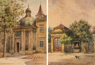 Karl Wenzel Zajicek: Chapel in Gersthof and Lerchenfelder Linie, Vienna (2 pieces)