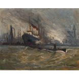 Franz Trenk: Ships in the habour