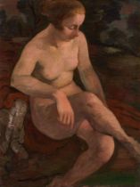 Felix Albrecht Harta: Sitting female nude