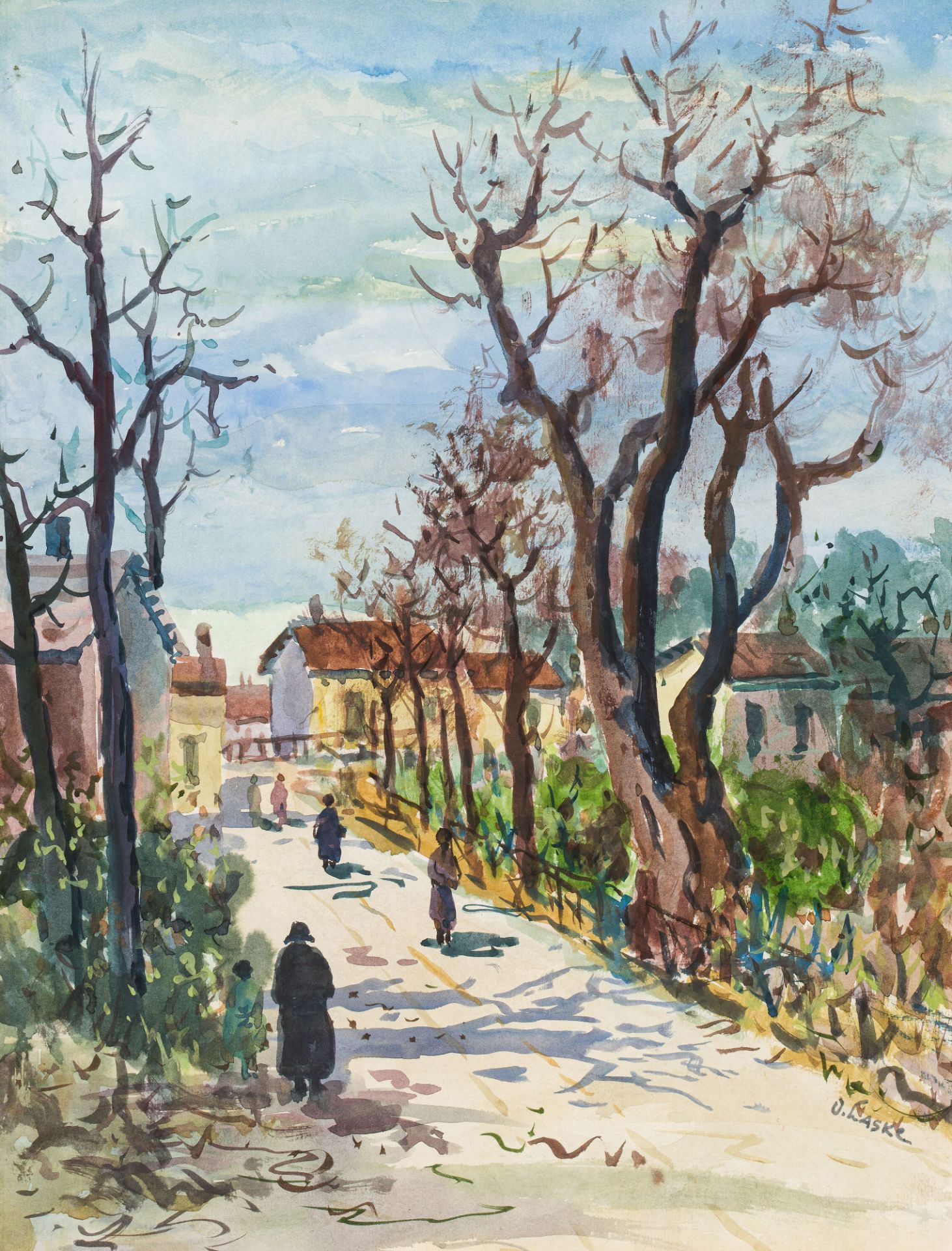 Oskar Laske: Village road