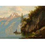 Josef Thoma: Lake Hallstatt with the Krippenstein in the background