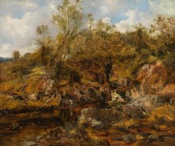 Emil Jakob Schindler: Landscape with stream