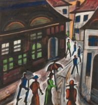 Hugo Scheiber: Street scene