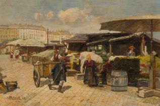 Paul Unbereit: At the Vienna Naschmarkt