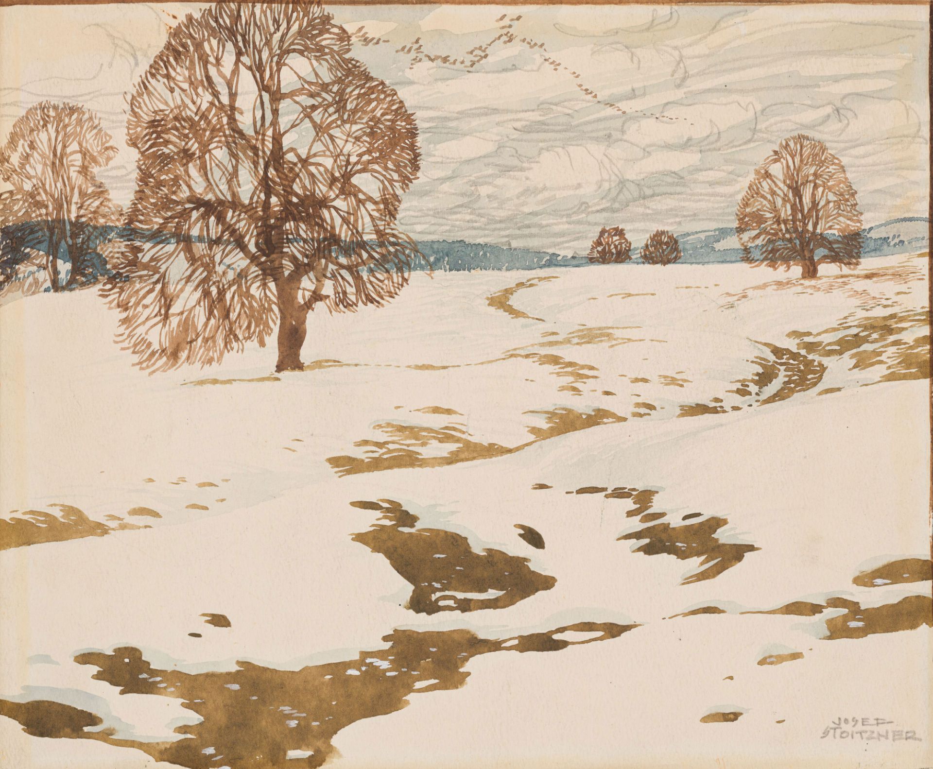 Josef Stoitzner: Winter landscape