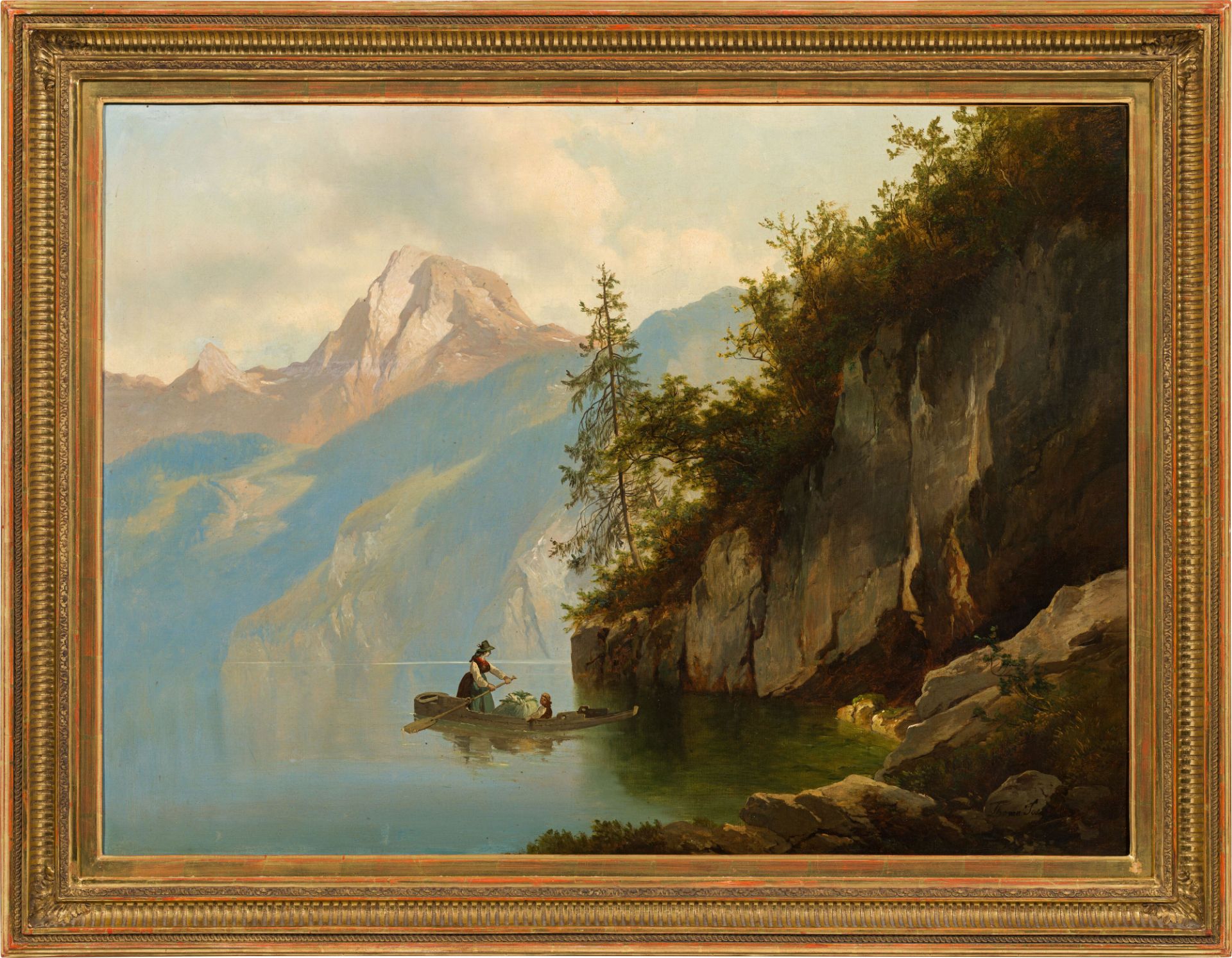 Josef Thoma: Lake Hallstatt with the Krippenstein in the background - Bild 2 aus 2