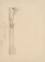 Gustav Klimt: Design for ornamental border of the public eulogy addressed to Carl von Hasenauer