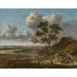 Jan Wijnants: Landschaft mit Jagdgesellschaft