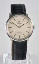 Omega, De Ville, Switzerland, 1970s, Ref. 111.0107, steel case, silver dial with line indices, case