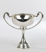 Pokal, Silber 925, Chester, 1934, S. Blanckensee & Son Ltd, glatt, zwei hochgezogene Handhaben, ges