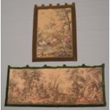 Two tapestries / wall hangings, 20th century, 