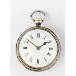 Pocket watch, Switzerland / France, 18th century, silver case, movement sign. "Tschiffely / Saine",