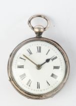 Pocket watch, Switzerland / France, 18th century, silver case, movement sign. "Tschiffely / Saine",