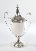 Deckelpokal, Silber 925, Chester, 1920, Jay Richard Attenborough Co Ltd, glatt, Rand und Handhaben