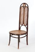 Bugholzstuhl, Gebrüder Thonet, Sessel No. 16, 1863 - 1881, auch genannt "gotischer Stuhl", Kinderau