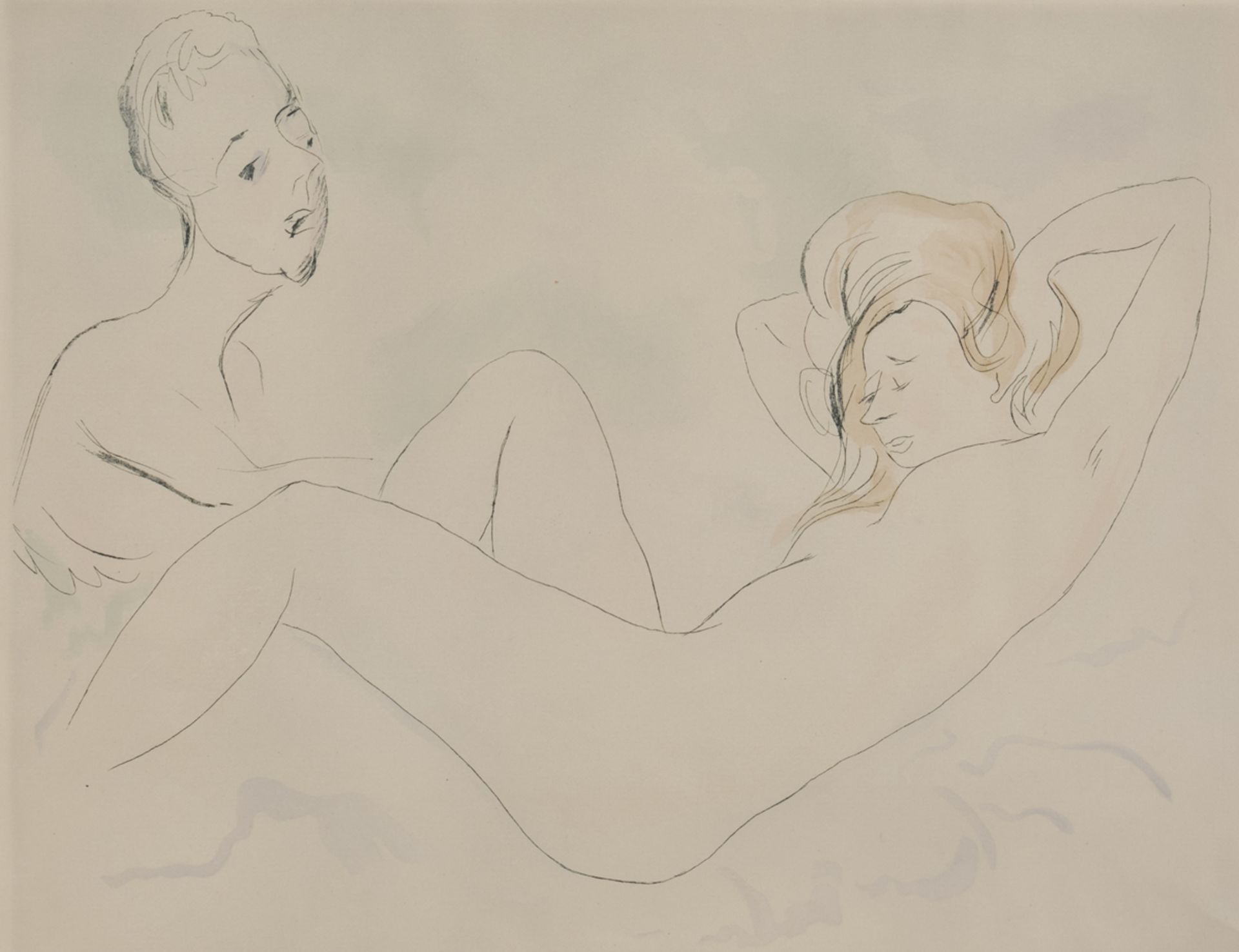 Grossmann, Rudolf (Freiburg 1882 - 1941, studied at the KA Düsseldorf, painter and etcher),"Frauen" - Image 3 of 7