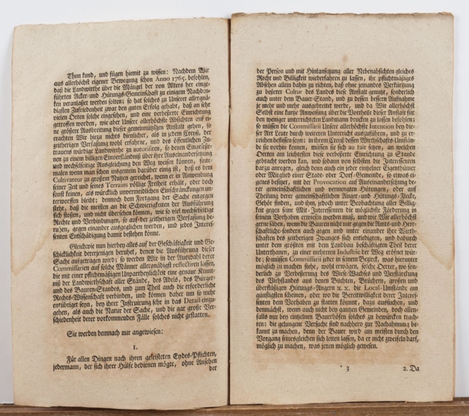 Buch, Friedrich II., "Verordnung, wornach zu Beförderung des Ackerbaues, sonderlich auch zu Verbeße - Bild 4 aus 4