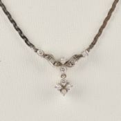 Collier, WG 585, 10 Brillanten, 7.23 g