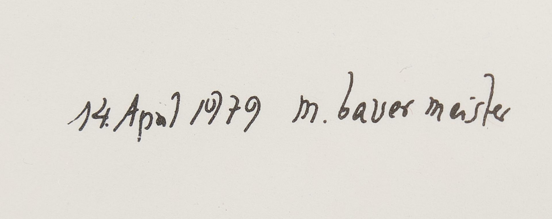 Bauermeister, Mary Hilde Ruth (geb. Frankfurt 1934) - Bild 3 aus 4